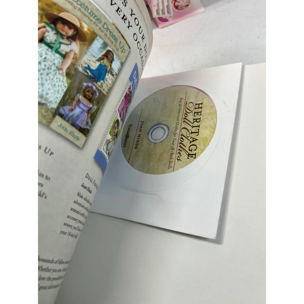 Heritage Doll Clothes Joan Hinds 18-Inch Doll Sewing Patterns Book with CD-ROM